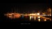 Harbor of Omis at night  